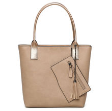 Sac cabas zippé 2 en 1 avec une pochette zippée détachable