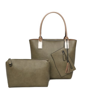 Sac cabas zippé 2 en 1 avec une pochette zippée détachable