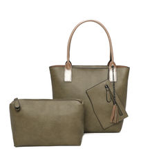 Sac cabas zippé 2 en 1 avec une pochette zippée détachable
