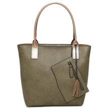 Sac cabas zippé 2 en 1 avec une pochette zippée détachable
