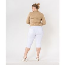Veste couleur unie en coton stretch grande taille