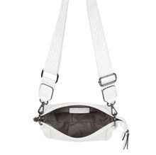 Sac avec bandoulière à motif et détails plissés sur les côtés