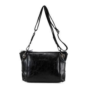 Sac avec bandoulière à motif et détails plissés sur les côtés