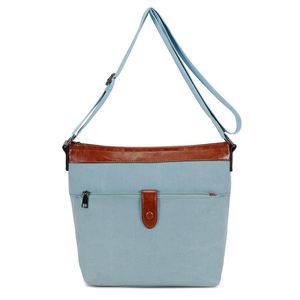 Sac bimatière en similicuir et toile avec poche zippée avant