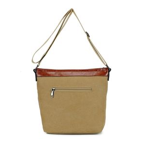 Sac bimatière en similicuir et toile avec poche zippée avant