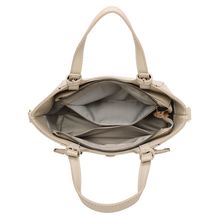 Sac à main structuré en simili cuir avec des accents dorés