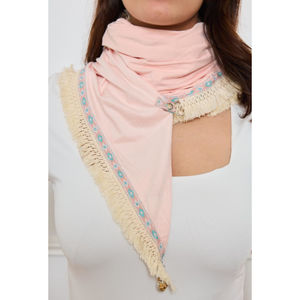 Cape à frange avec grande étoile en sequins au dos
