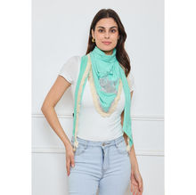 Cape à frange avec grande étoile en sequins au dos