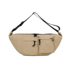 Sac bandoulière 100 % toile ultra léger à multiples poches