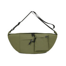 Sac bandoulière 100 % toile ultra léger à multiples poches