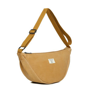 Sac bandoulière réalisé en toile et fermeture à glissière