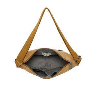 Sac bandoulière réalisé en toile et fermeture à glissière