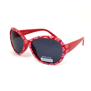 Lunettes de soleil fille ovales à charmant motif de petites marguerites