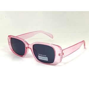 Lunettes de soleil fille de style rectangulaire aux coins arrondis