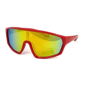 Lunettes de soleil de sport enfant design monobloc look futuriste