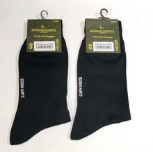 Chaussettes homme avec un fil de coton mercerisé noir