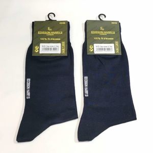 Chaussettes homme avec un fil de coton mercerisé bleu marine