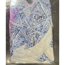 Tapis de plage rond imprimé fantaisie avec franges décoratives