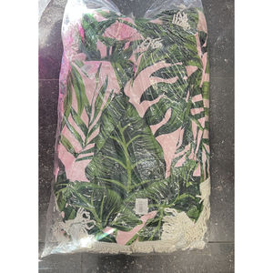 Tapis de plage rond imprimé fantaisie avec franges décoratives