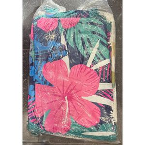 Tapis de plage rond imprimé fantaisie avec franges décoratives