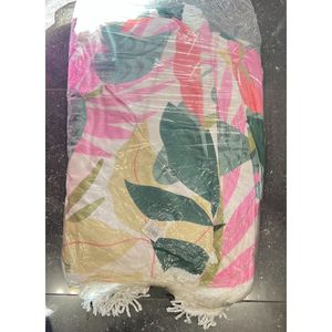 Tapis de plage rond imprimé fantaisie avec franges décoratives