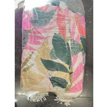 Tapis de plage rond imprimé fantaisie avec franges décoratives