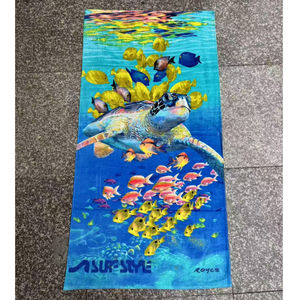 Serviette de plage imprimé au design 2-en-1 idéale en tapis
