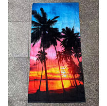 Serviette de plage imprimé au design 2-en-1 idéale en tapis
