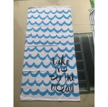 Serviette de plage imprimé au design 2-en-1 idéale en tapis