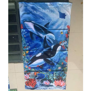 Serviette de plage imprimé au design 2-en-1 idéale en tapis