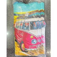 Serviette de plage imprimé au design 2-en-1 idéale en tapis