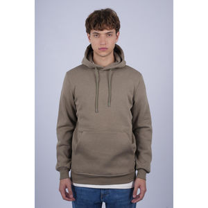 Sweat homme uni à capuche avec poche ventrale