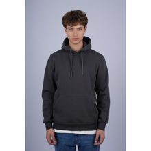 Sweat homme uni à capuche avec poche ventrale