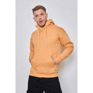 Sweat homme uni à capuche avec poche ventrale