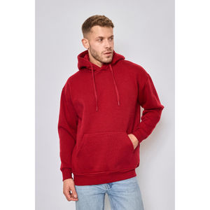 Sweat homme uni à capuche avec poche ventrale