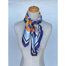 Foulard Carré à Motifs Géométriques