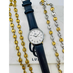 Montre ronde pour homme orné d’index en chiffres romains