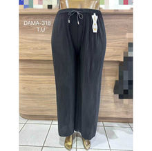 Pantalon palazzo grande taille plissé à taille élastiquée et cordon