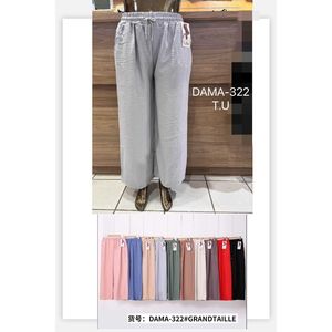 Pantalon coupe palazzo à jambes larges et poches latérales