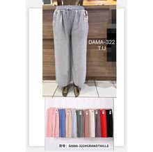 Pantalon coupe palazzo à jambes larges et poches latérales