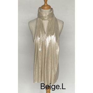 Écharpe brillante effet métallisé – élégance lumineuse en 100% viscose