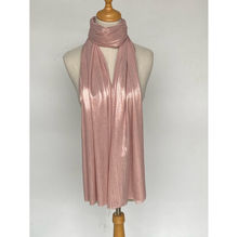 Écharpe brillante effet métallisé – élégance lumineuse en 100% viscose