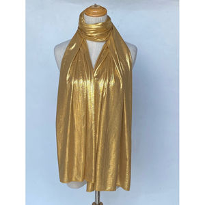 Écharpe brillante effet métallisé – élégance lumineuse en 100% viscose