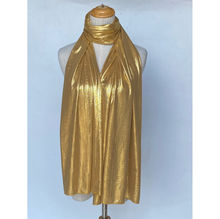 Écharpe brillante effet métallisé – élégance lumineuse en 100% viscose