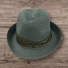 Chapeau d’été en papier avec ruban en dentelle - 12 pièces