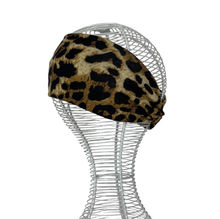 Bandeau avec twist frontal sublimé d'imprimé léopard