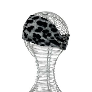 Bandeau avec twist frontal sublimé d'imprimé léopard