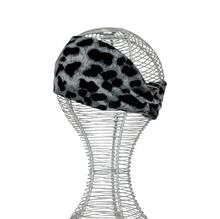 Bandeau avec twist frontal sublimé d'imprimé léopard