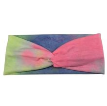 Bandeau twisté à l’avant avec décor d’un motif tie dye éclatant