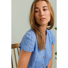 Robe 100 % Lin à Fines Rayures – Élégance Naturelle au Quotidien